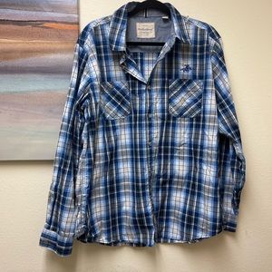 Weatherproof Vintage Long sleeve Plaid XL Button down shirt.